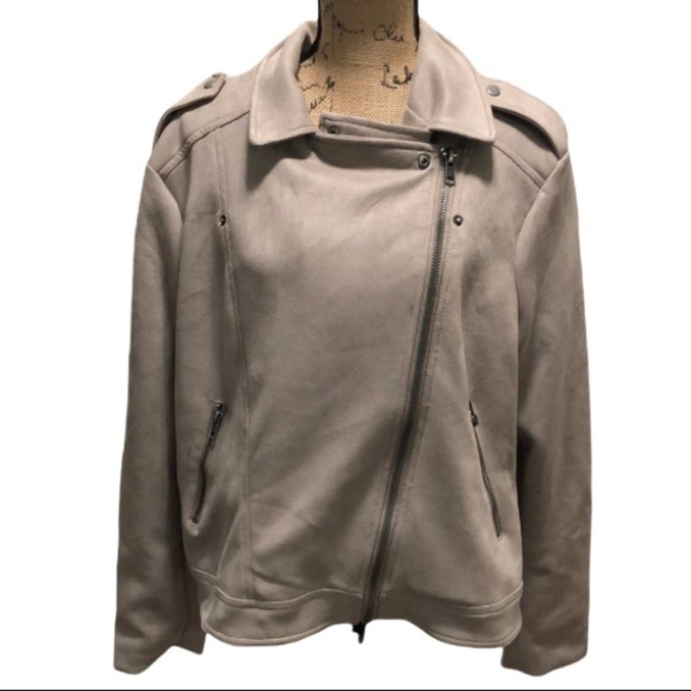 {Philosophy} Faux Suede Taupe Jacket - Picture 3 of 11